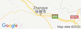 Zhangye map